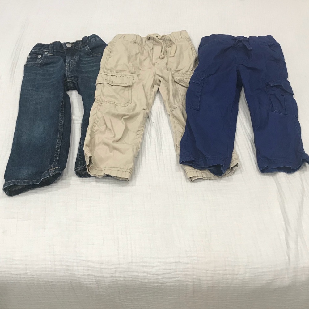 Boys 3pcs pant bundle. Size 2T.